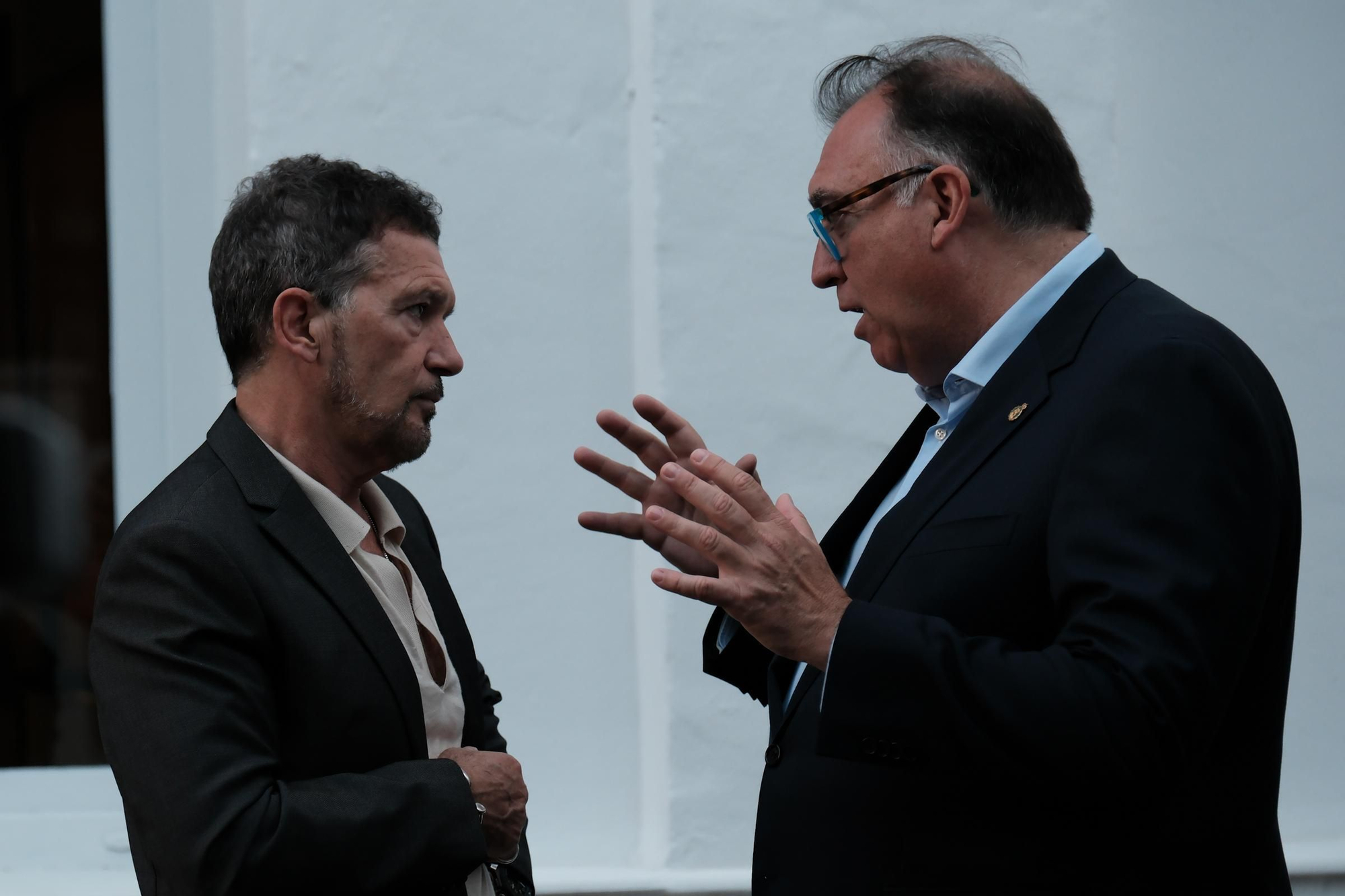 Photocall de la inauguración de Sohrlin Andalucía, el nuevo proyecto de Antonio Banderas y Domingo Sánchez de una escuela de artes escénicas.