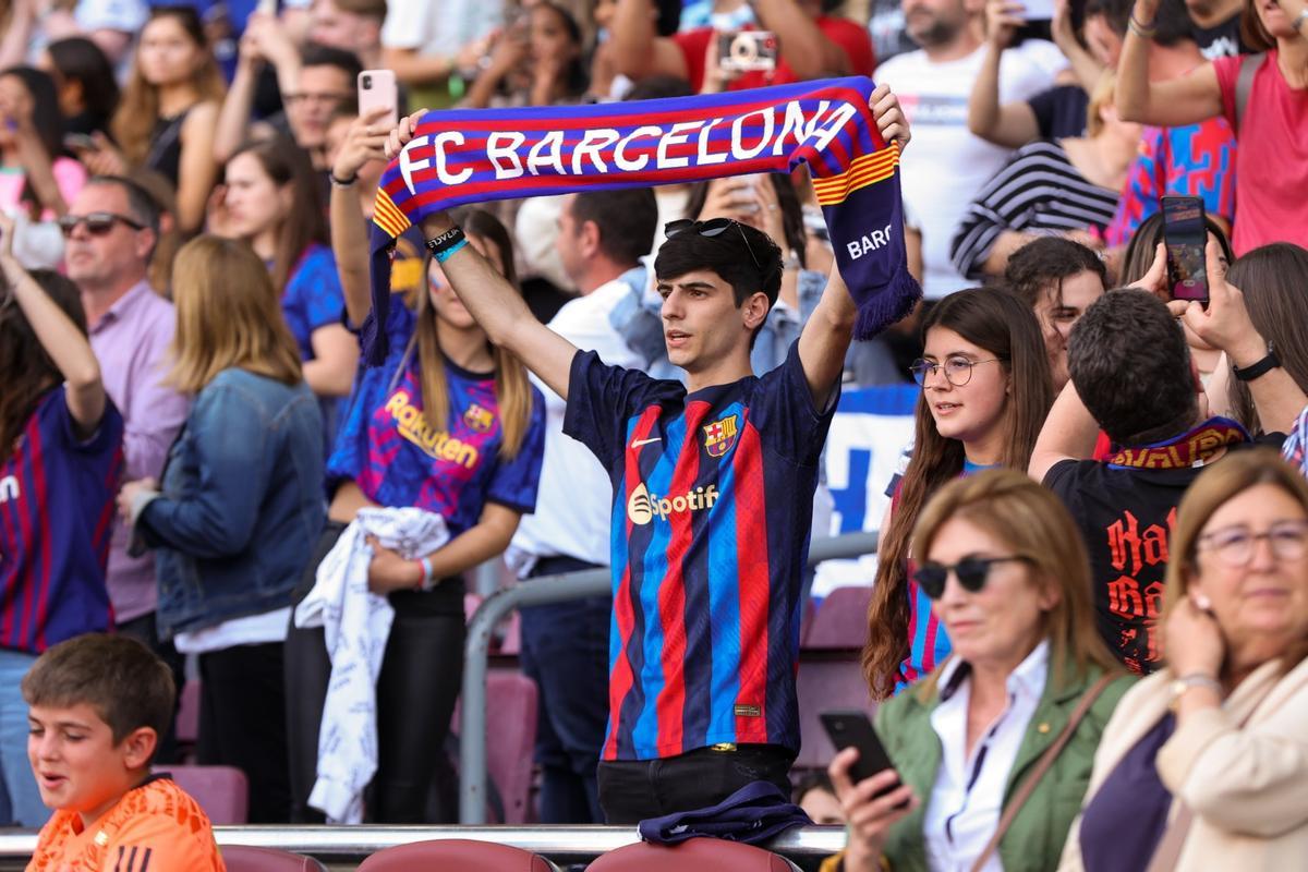 La afición del FC Barcelona ha vuelto a celebrar victorias