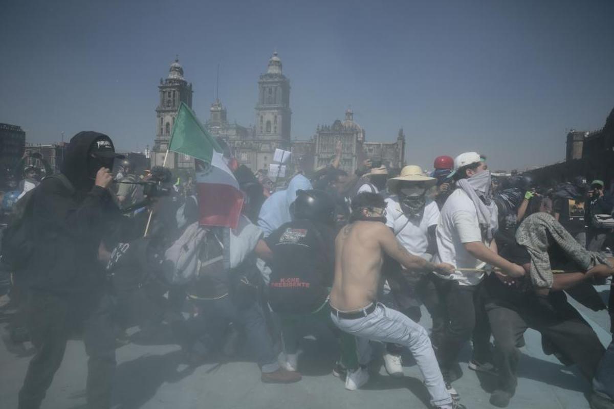 Incidentes en la marcha de la ‘Generación Z’ contra la corrupción en México