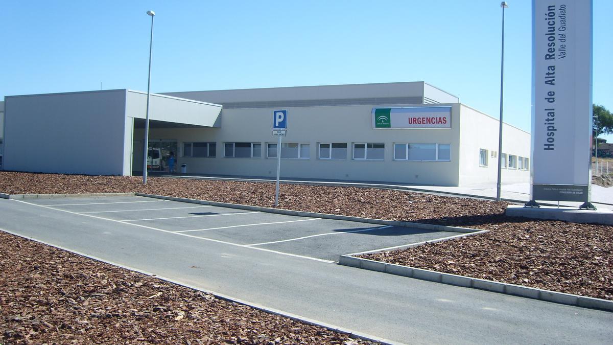 Una vista del hospital Valle del Guadiato de Peñarroya.