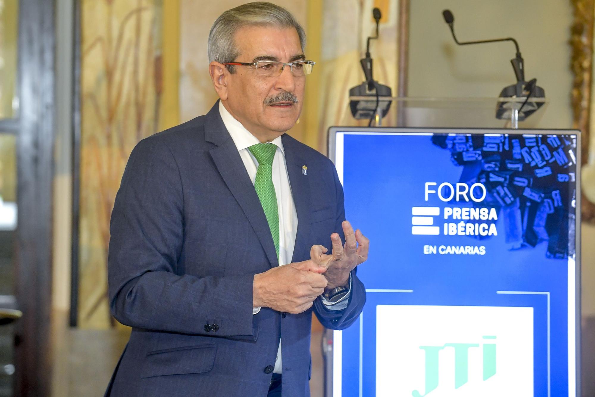 Román Rodríguez interviene en el Foro de Prensa Ibérica con la conferencia 'Capaces de un futuro mejor'