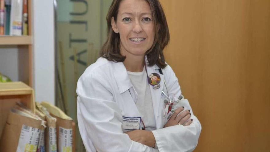 La oncóloga Rosario García Campelo, ayer, en el Hospital de A Coruña.