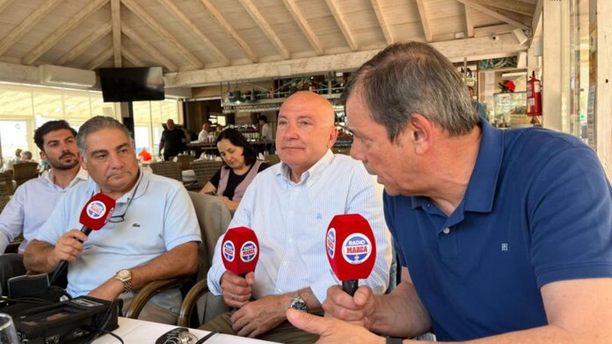 Antonio Jesús Merchán, López Nieto y Juanma Rodríguez.