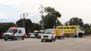 Así se vive el incendio desde el puesto de mando en Jarilla: "Es muy triste ver arder nuestra sierra"
