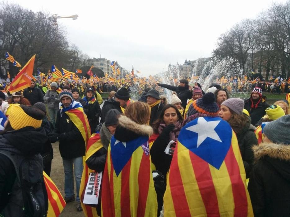 Manifestació independentista a Brussel·les