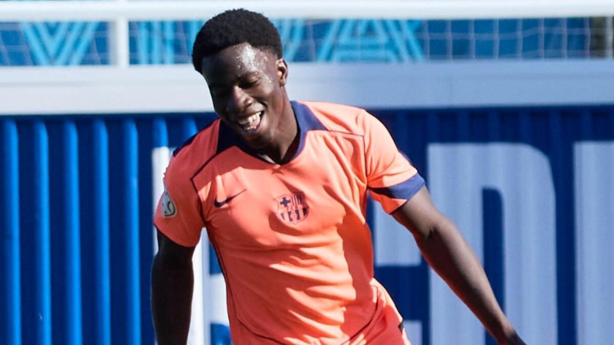 Ebrima está feliz en la cantera del Barça