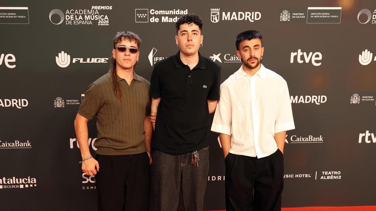 Sanguijuelas del Guadiana durante la gala de entrega de los Premios de Academia de la Música.