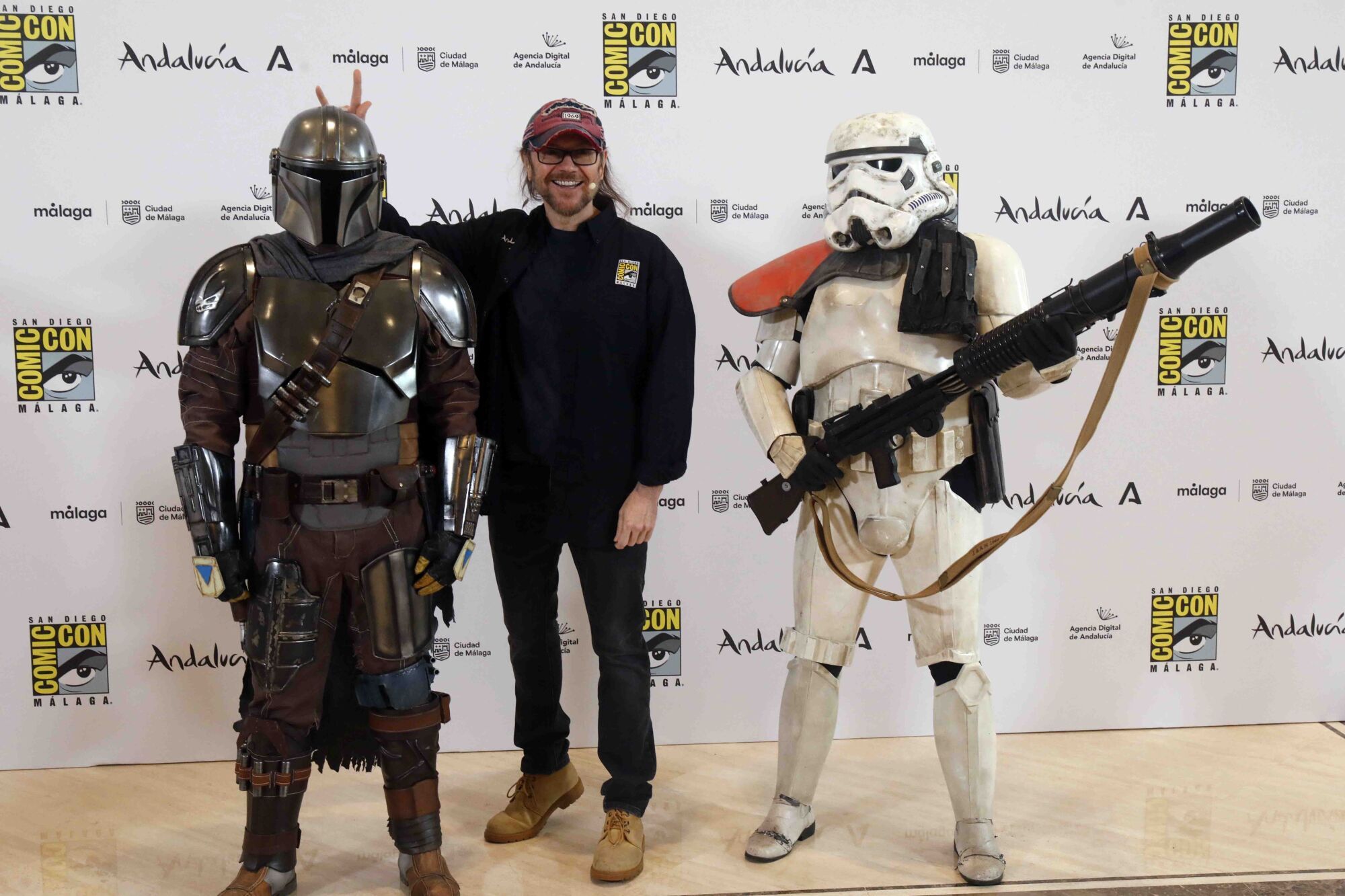  Presentación de San Diego Comic-Con Málaga 2025. Participa el presidente de la Junta de Andalucía, Juanma Moreno; el alcalde de Málaga, Francisco de la Torre; el presidente de Dentsu Media &amp; Performance, Jaime López-Francos; y el chief Communications &amp; Strategy Officer de Comic-Con International, David Glanzer