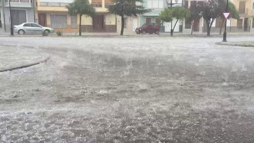 Espectacular granizada en Vilafranca