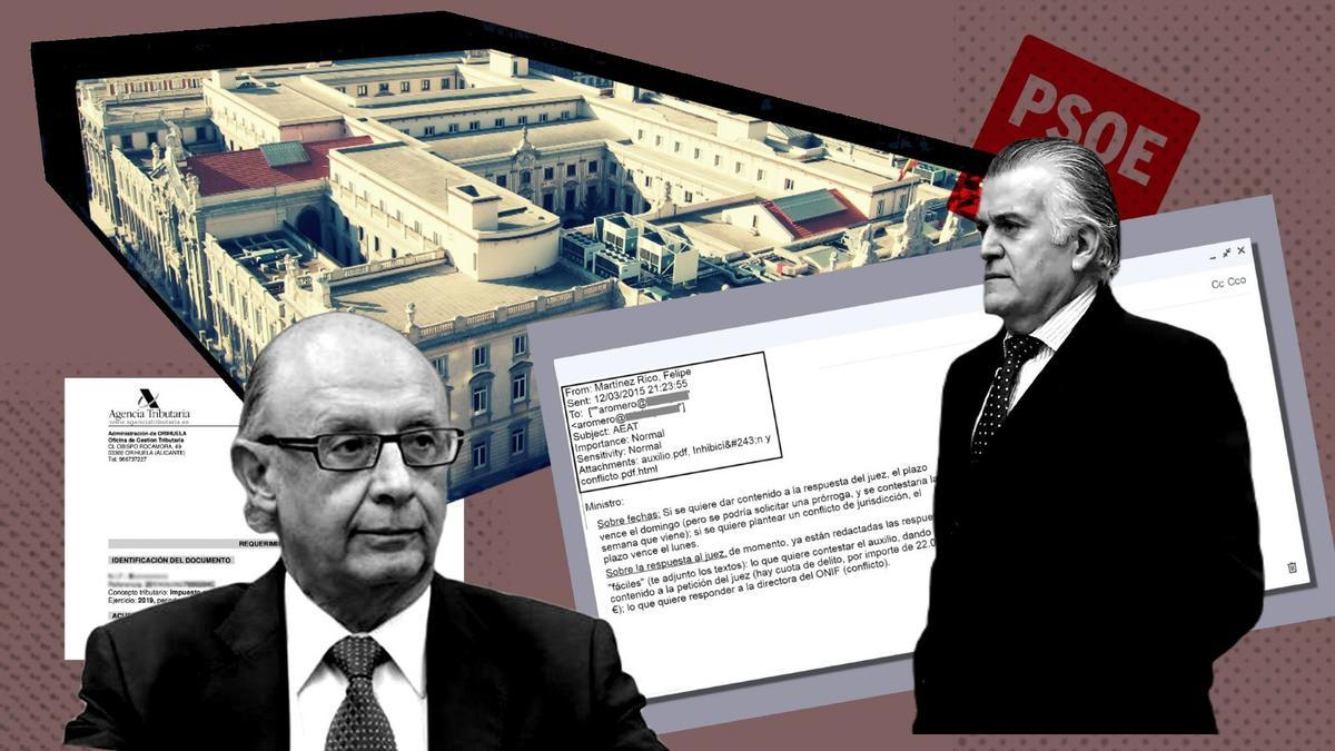 Los mails secretos del caso del despacho de Montoro afectan al caso Bárcenas