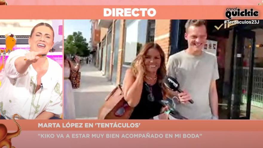 Marta López &quot;traiciona&quot; momentáneamente a Telecinco y se pasa a &#039;Tentáculos&#039;: &quot;Os veo mucho&quot;