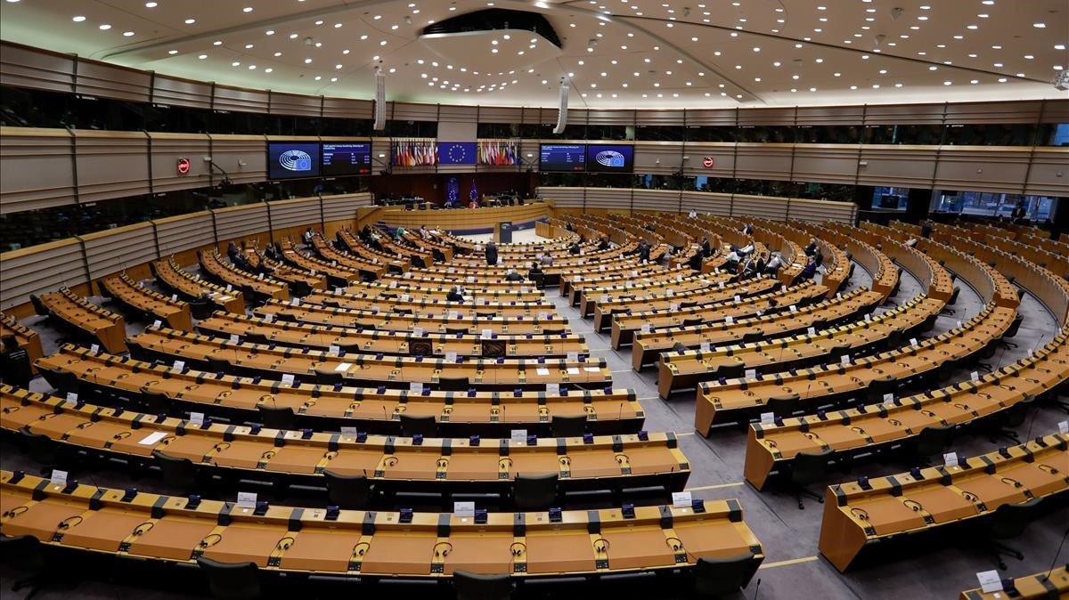 zentauroepp55313795 brussels  belgium   08 10 2020   a view of the hemicycle dur201013194829