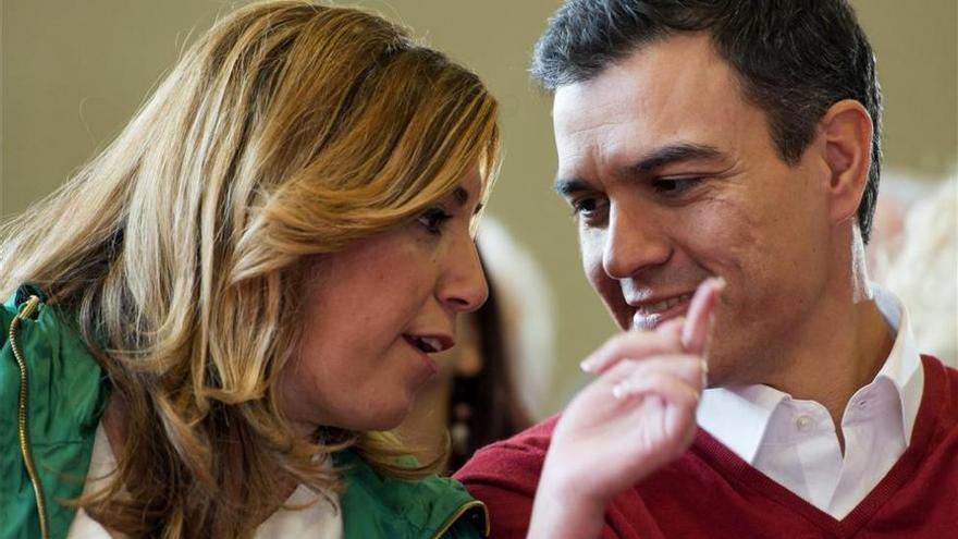 Sánchez cierra con Susana Díaz su ronda de contactos con los barones