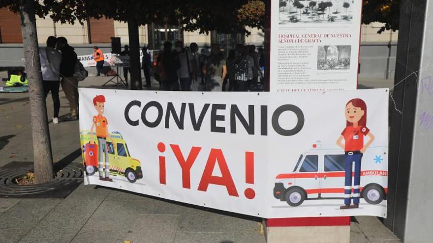Los trabajadores temen que el nuevo contrato de ambulancias de Aragón quede desierto