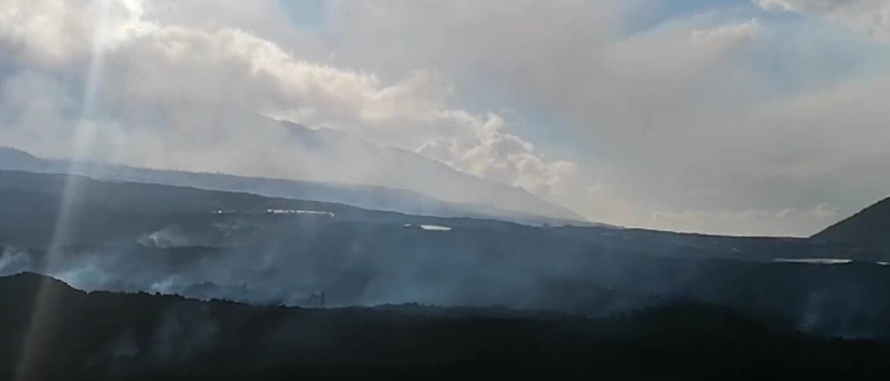 Coladas del volcán de La Palma entre Todoque y La Laguna