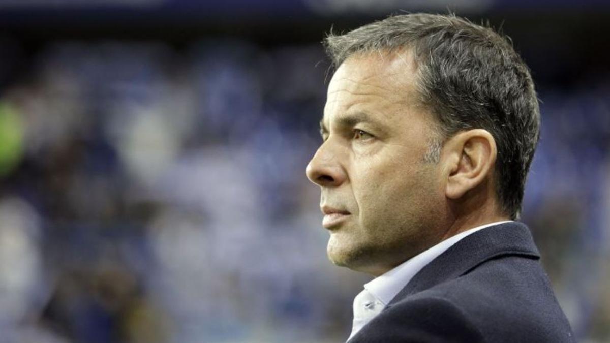 Javi Calleja, durante el Málaga - Levante