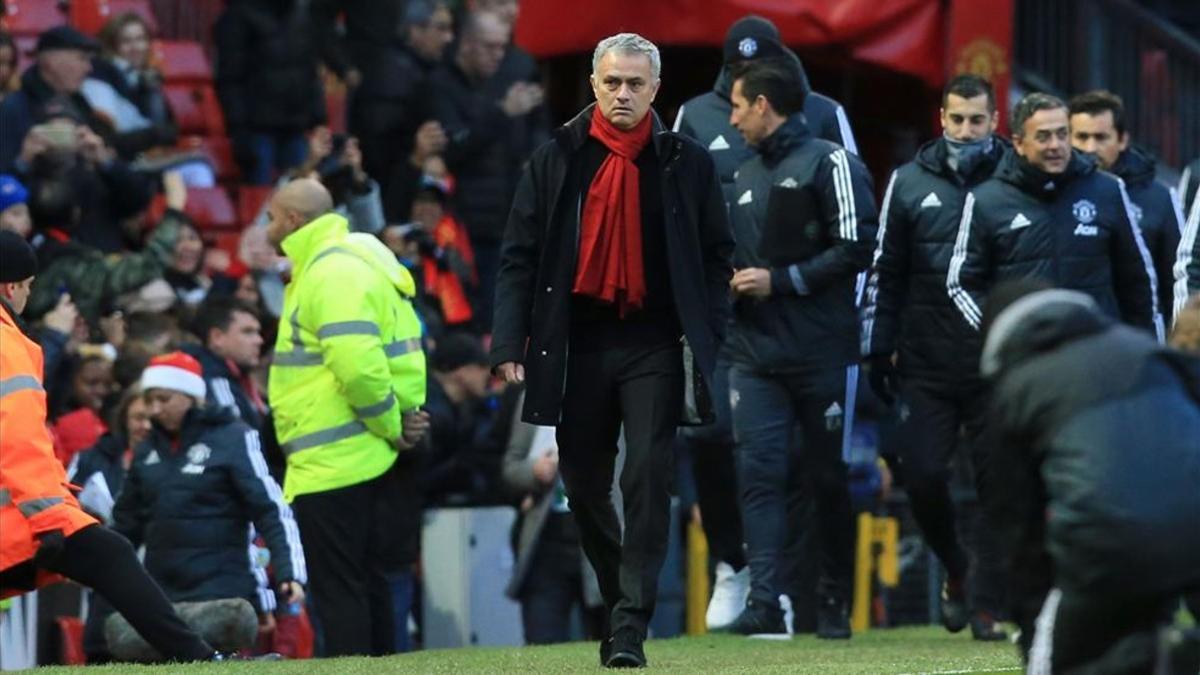 José Mourinho lleva una trayectoria errante en el Manchester United