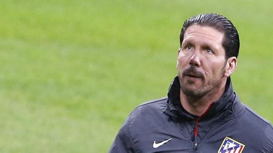 Diego Simeone, técnico del Atlético de Madrid.