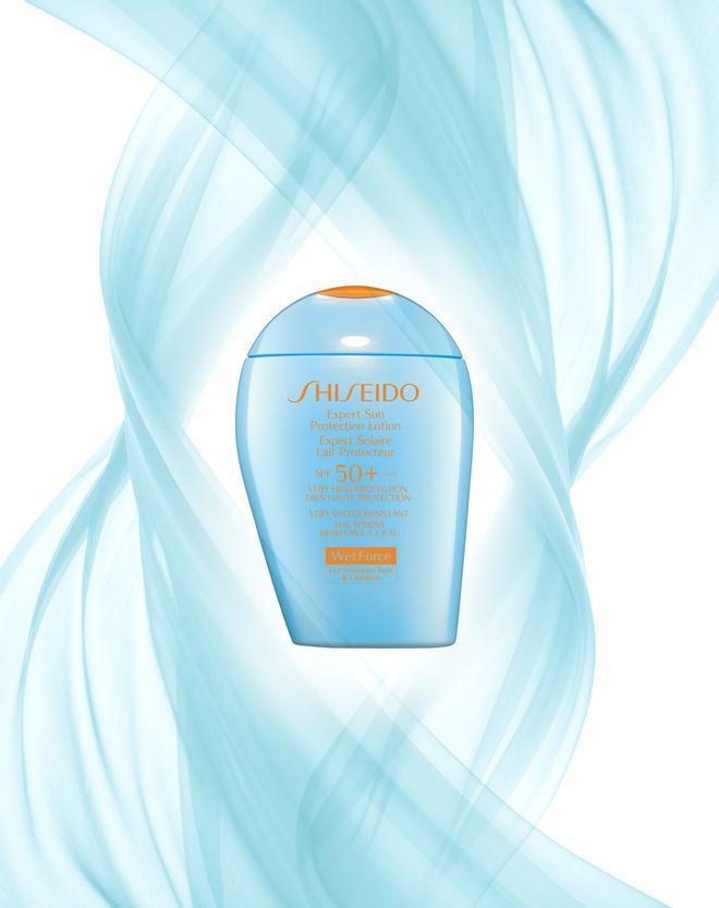 La crema solar de Shiseido para pieles sensibles y niños incorpora la tecnología WetForce