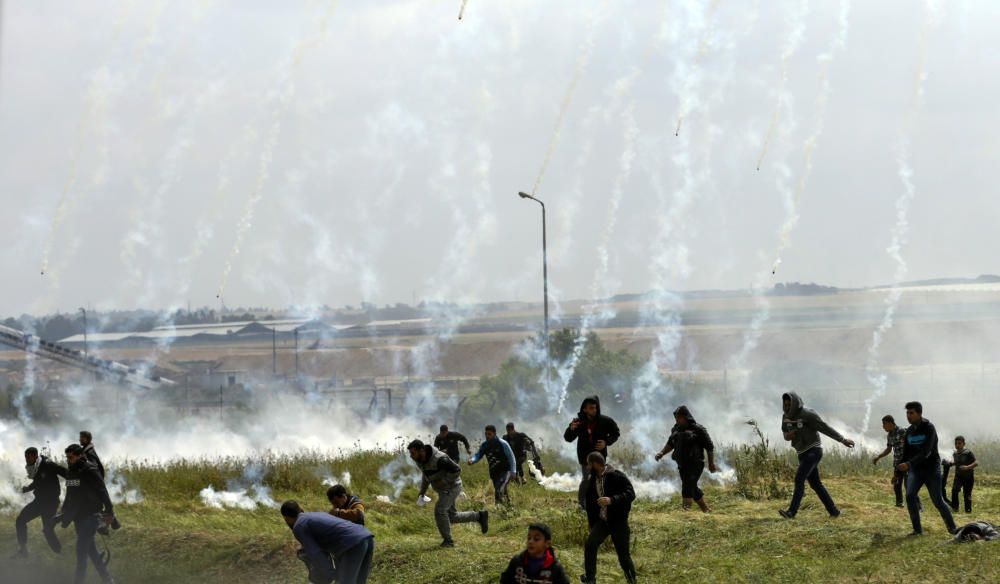 Jornada de protestas en Gaza