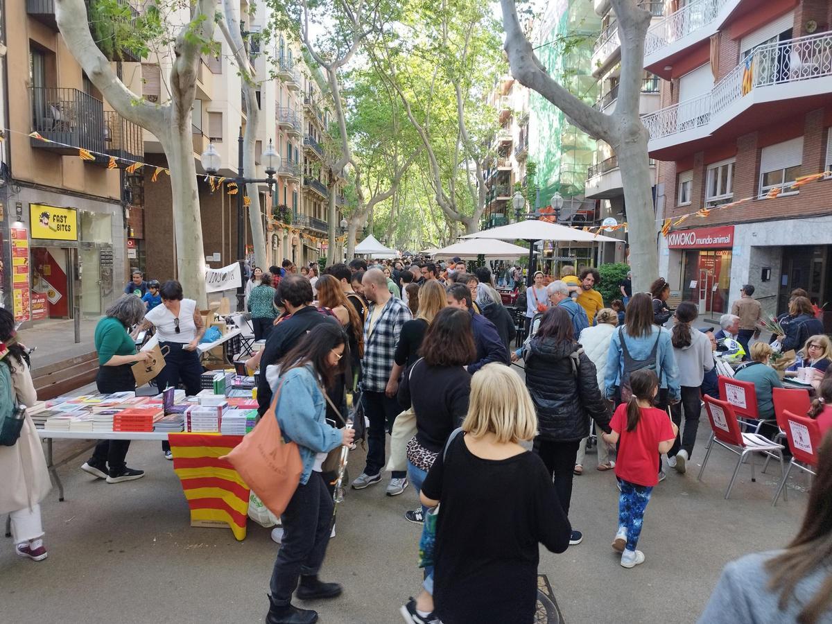 La Rambla del Poblenou, este Sant Jordi