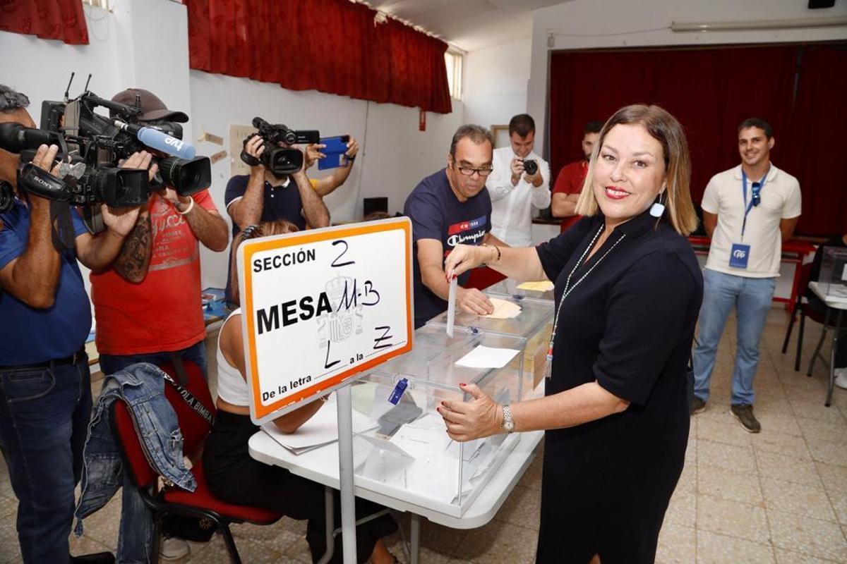 Astrid Pérez, candidata del PP al Ayuntamiento de Arrecife.