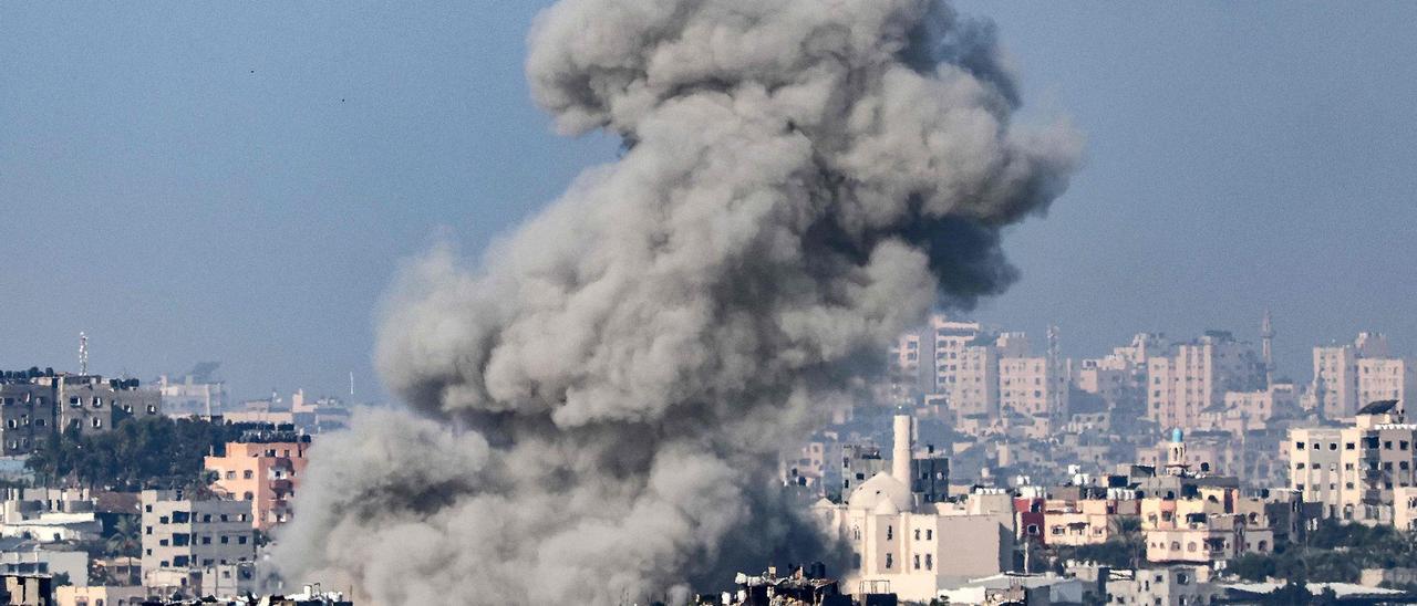 Imágenes de la guerra entre Israel y Gaza, hoy miércoles
