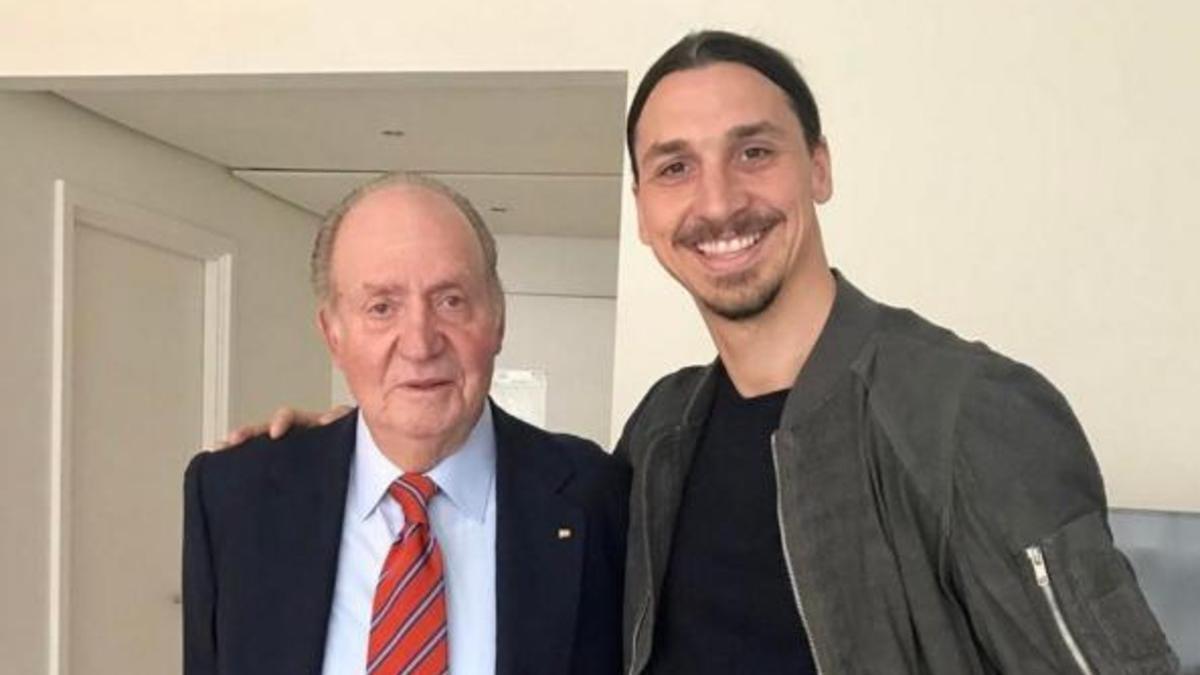 Zlatan Ibrahimovic y el rey Juan Carlos