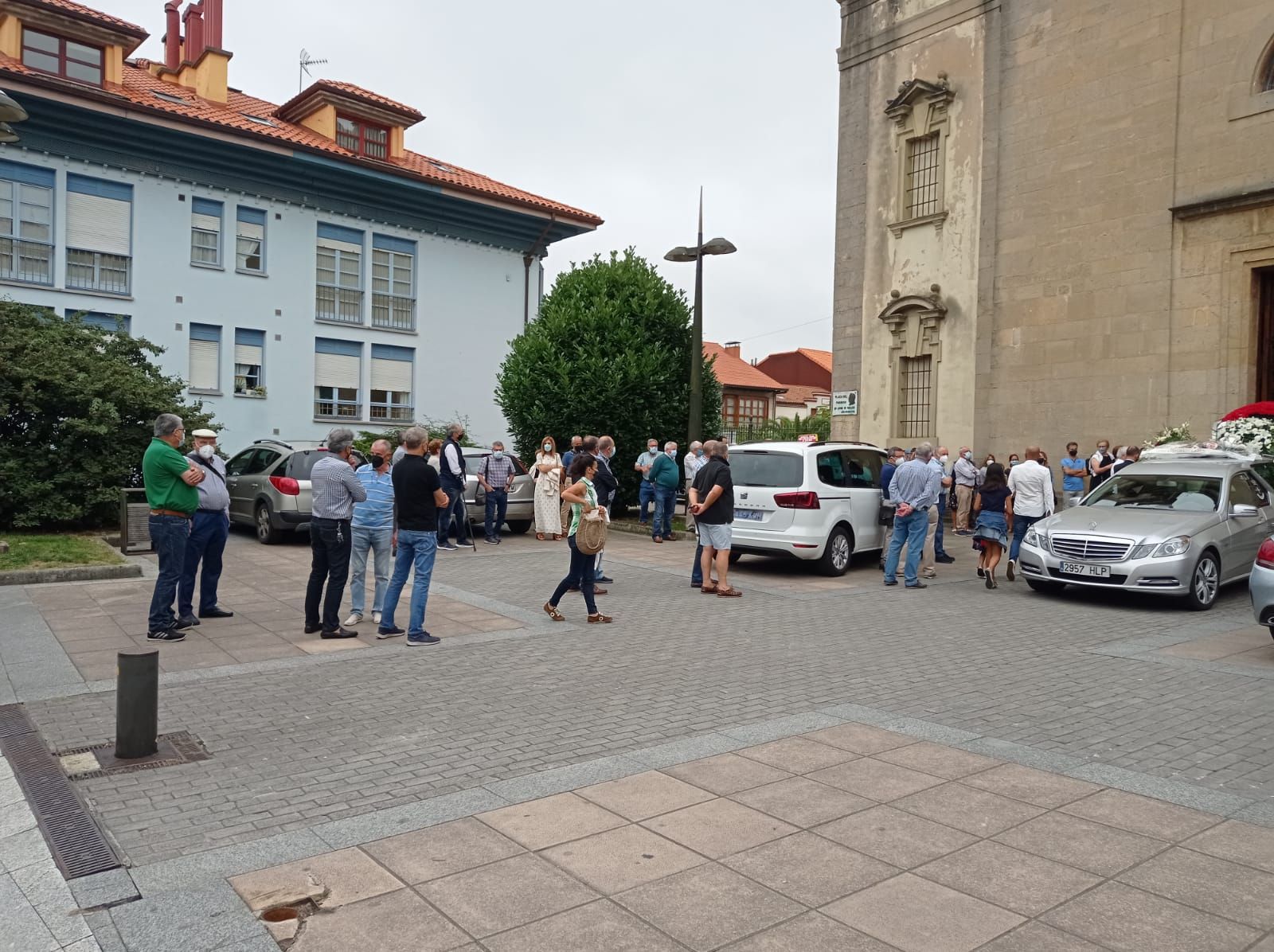 Funeral de Ángel Vázquez, presidente de los Amigos de la Música de Siero