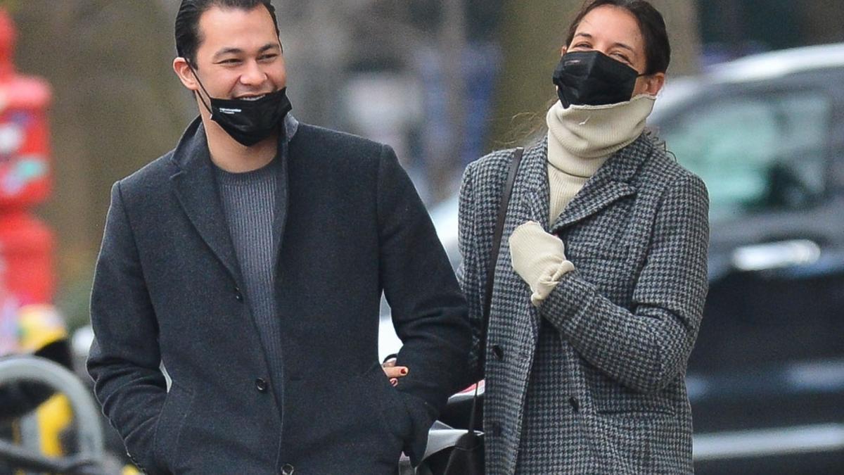 Emilio Vitolo y Katie Holmes, de paseo por Nueva York