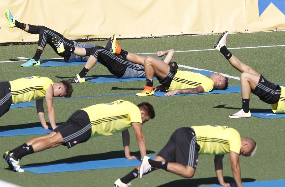 Entrenamiento del Celta tras el descanso // R.G.