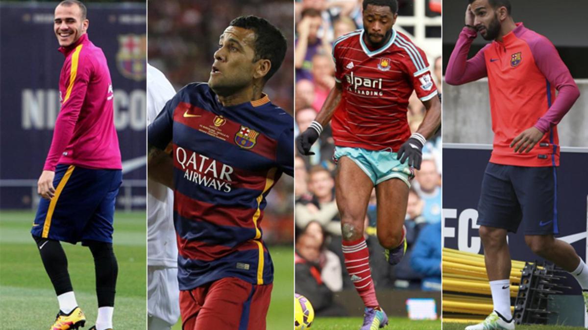 Sandro, Alves, Song y Montoya han dejado el Barça este verano