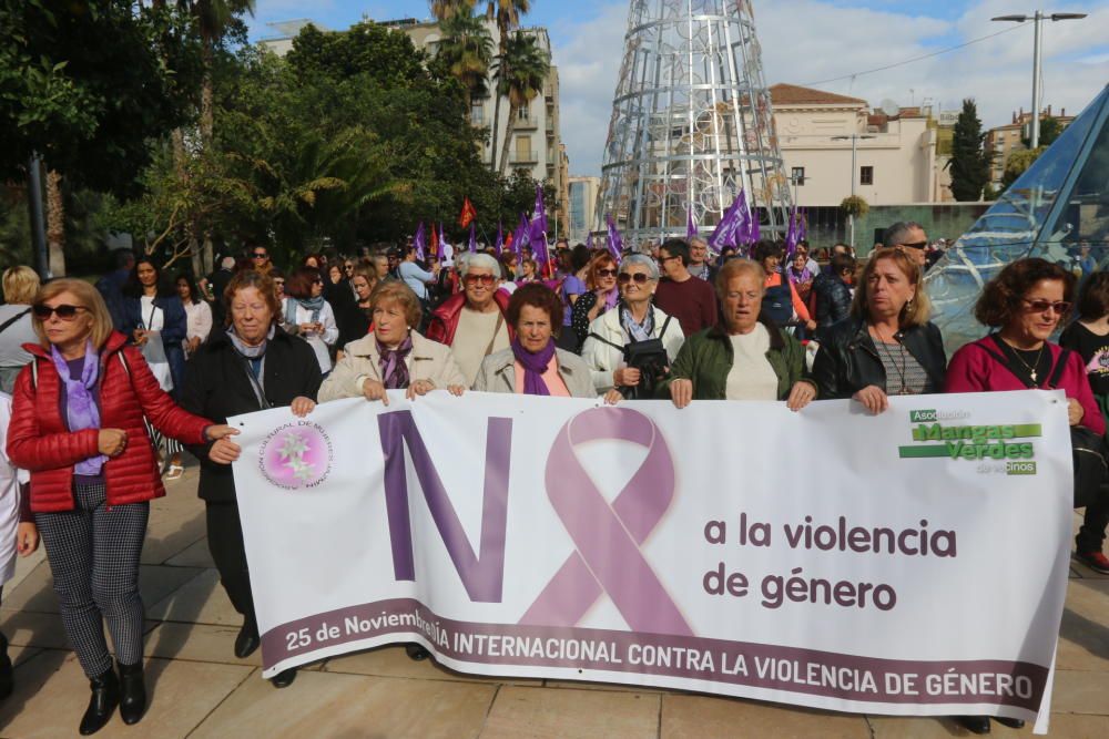 Manifestación contra la violencia de género en Málaga