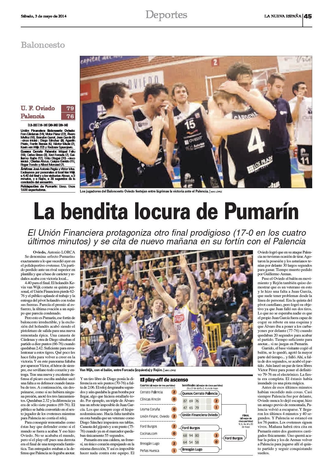 La crónica de la victoria del Oviedo Baloncesto ante el Palencia en el primer play-off de ascenso a la ACB en la historia del club