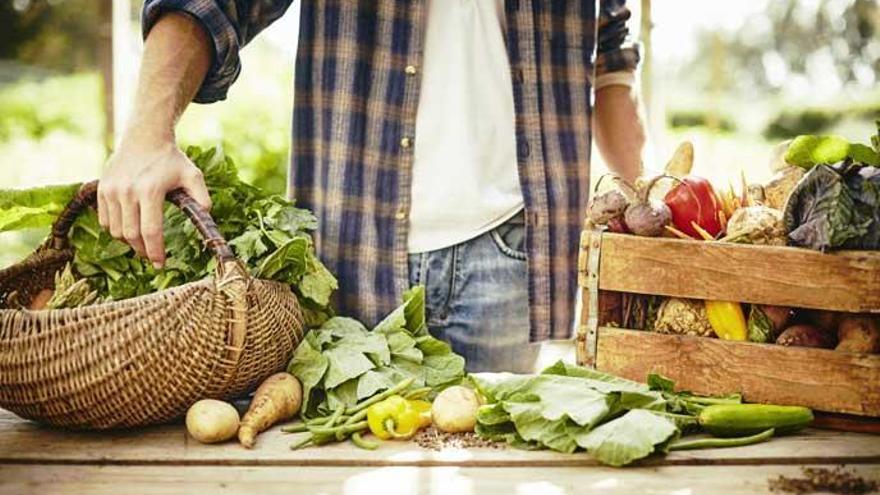 Productes d&#039;agricultura ecològica.