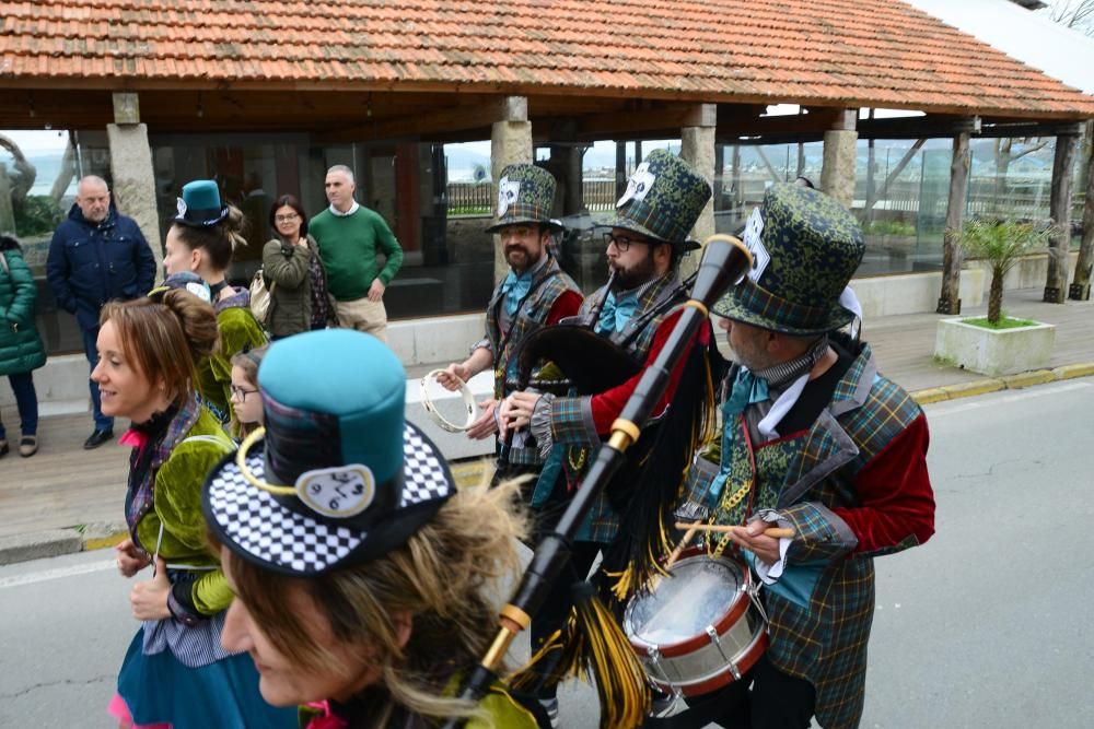 Los participantes en el Enterriño de Bueu.