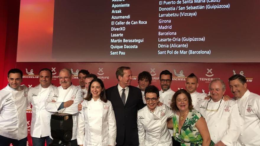 Los chefs con tres estrellas Michelin.