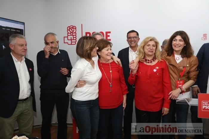 Noche electoral en la sede del PSOE