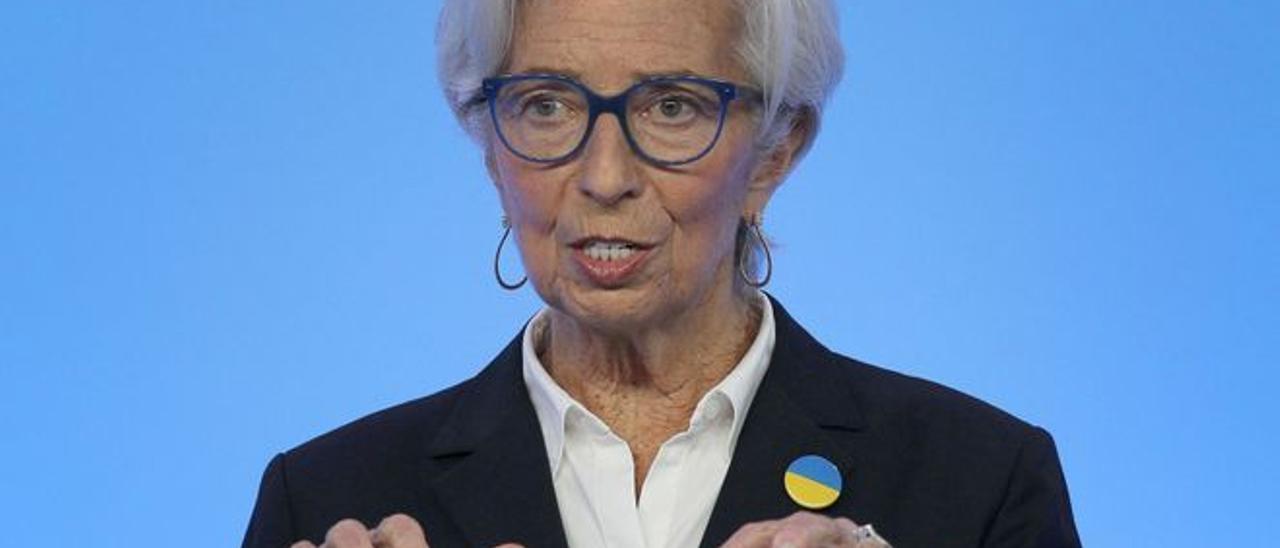 Christine Lagarde, presidenta el Banco Central Europeo.