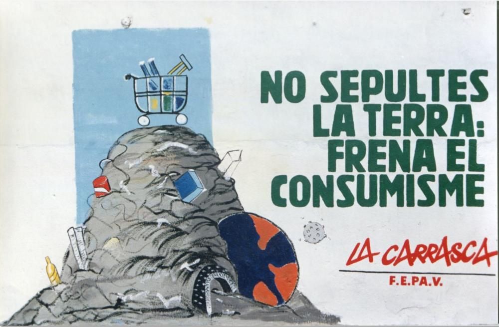 Mural sobre el consumismo de 1985