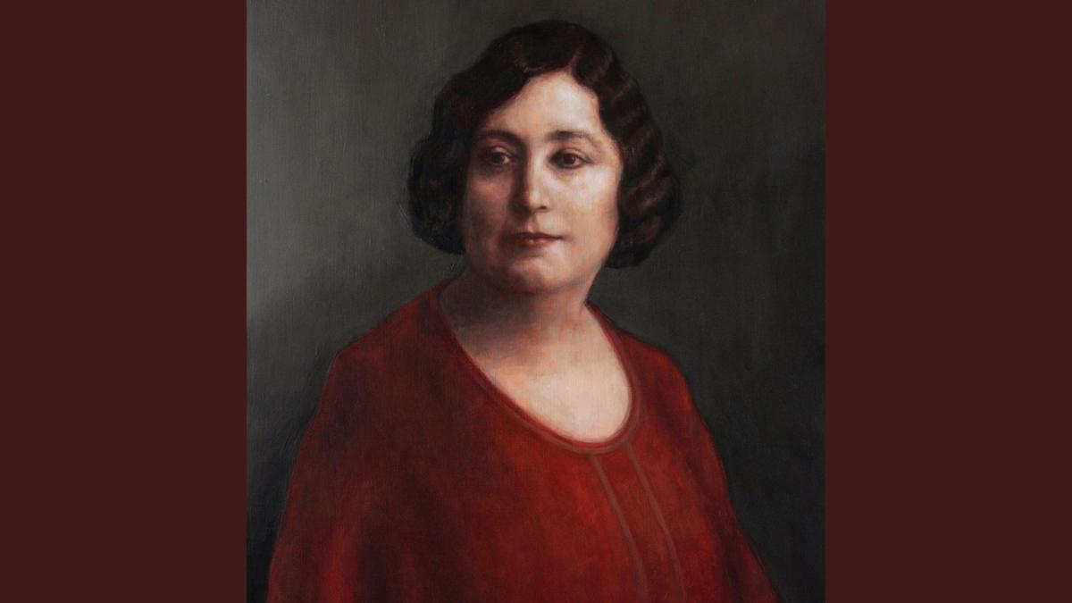 Este es el retrato de Carmen de Burgos que formará parte de la galería de ateneístas ilustres del Ateneo de Madrid.
