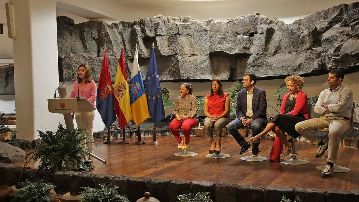 Dolores Corujo, durante la presentación de los actos del Día de Canarias, ayer, en el Museo del Campesino.