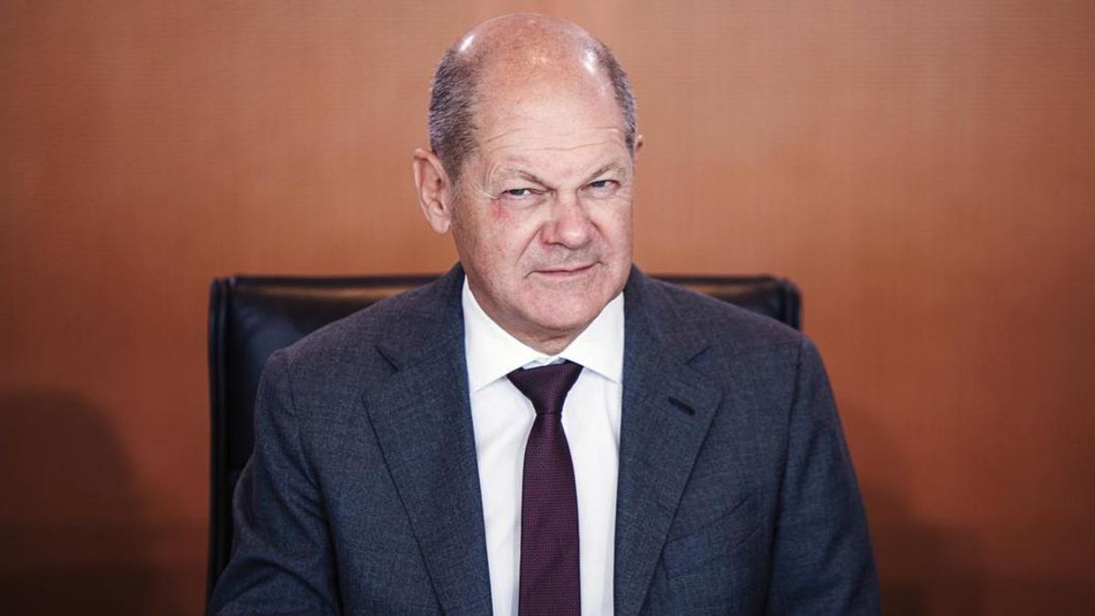 Olaf Scholz durante una reunión de Gobierno.