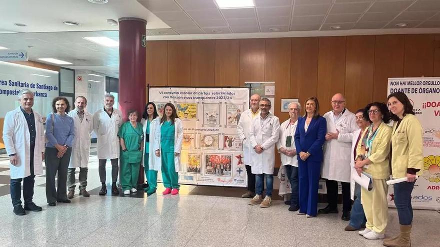 El CHUS bate su récord histórico de donación de órganos en el último año