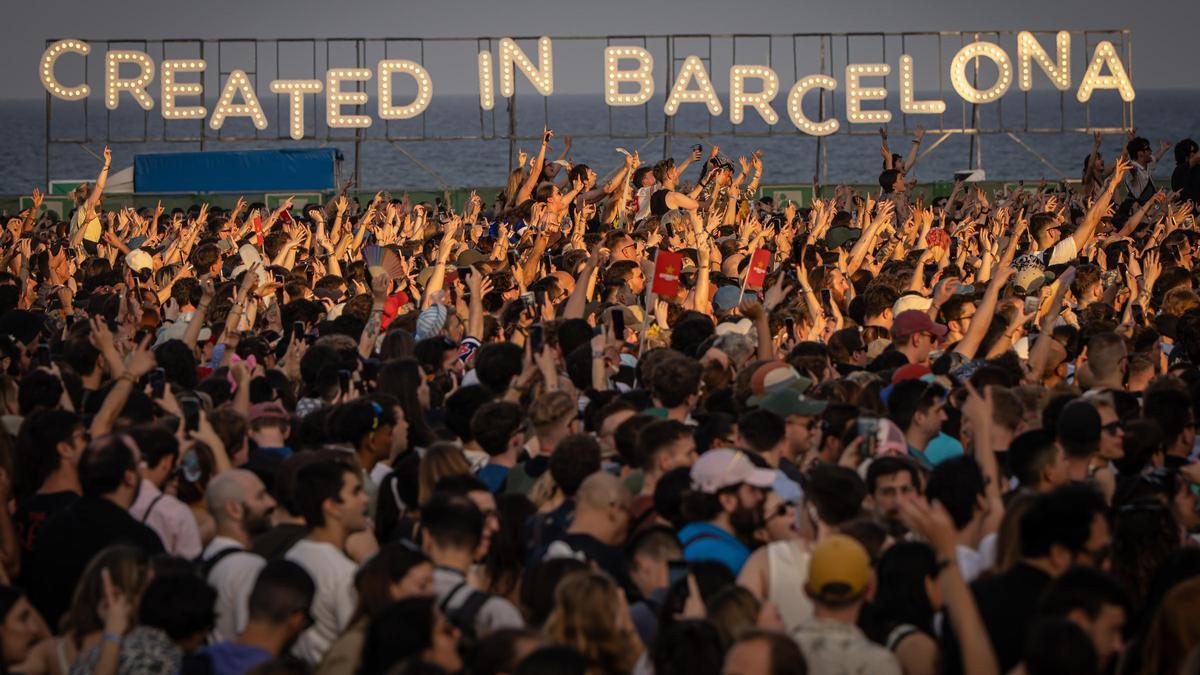 Público en la última edición del Primavera Sound, en el parque del Fòrum, en Barcelona.