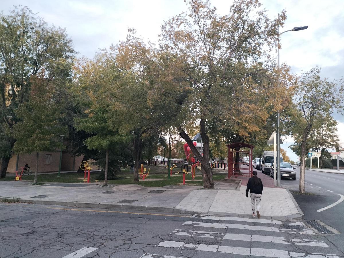 Una de las vías principales de Navalmoral.