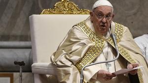 El papa Francisco, durante la ceremonia en la que ha anunciado el Jubileo 2025.