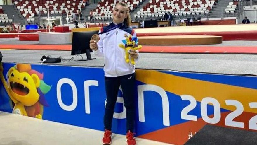 Maia Llacer, con su bronce en los Juegos del Mediterráneo
