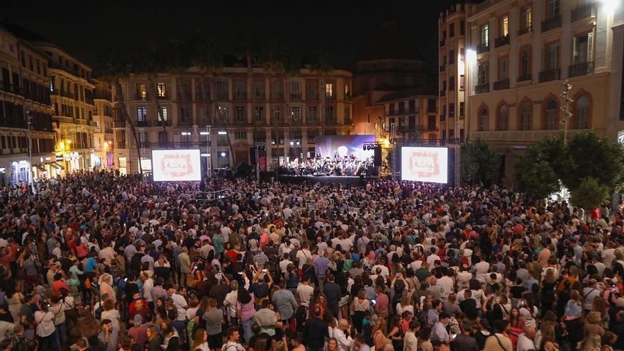 Concierto en la plaza de la Constitución por La Noche en Blanco de 2022