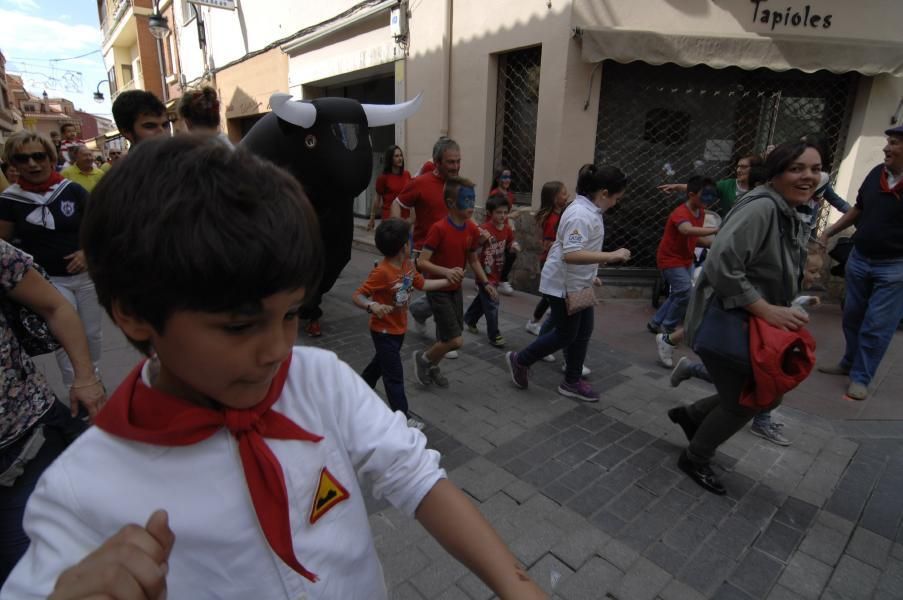 Los toros hinchables llenaron las calles